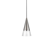 Lampada A Sospensione Cono 1 Luce Gu10 Nickel