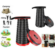 Trade Shop - Sgabello Telescopico Pieghevole Sedia Da Pesca Portatile Compatta Sgabello -