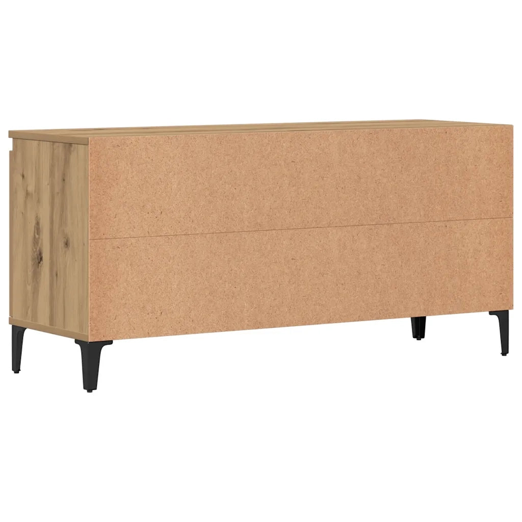 Mobile TV-Credenza per TV-Console TV Rovere Artigianale 102x35x50 cm in Legno Multistrato 390507