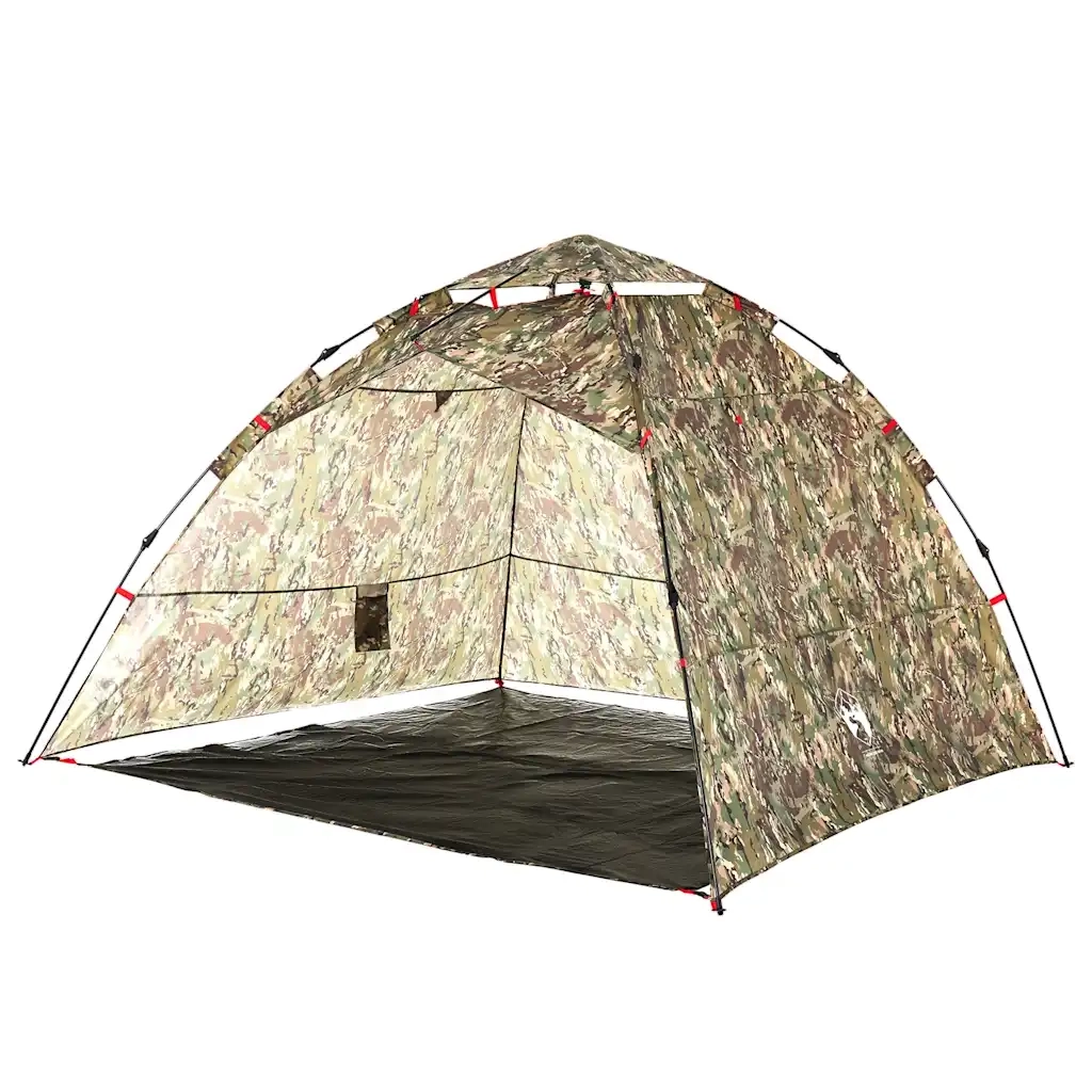 Tenda da Pesca 4 Persone Mimetica a Rilascio Rapido 4005325