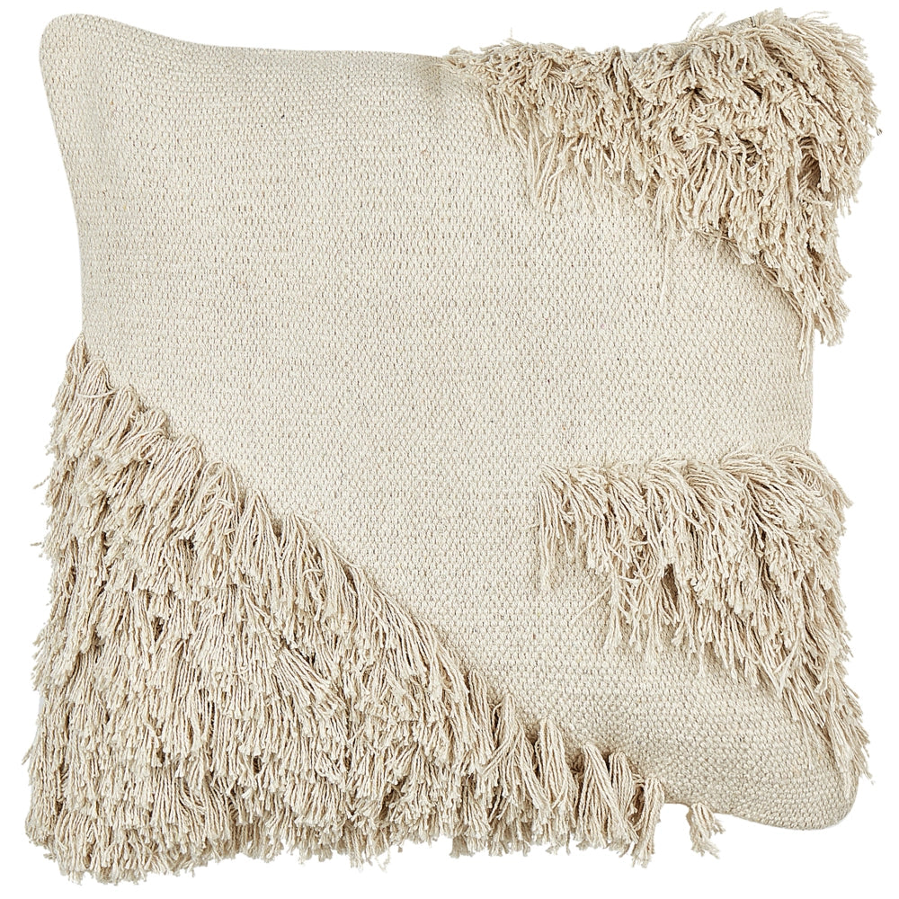 Set di 2 cuscini in cotone beige 45 x 45 cm Cuscini decorativi con imbottitura morbida Accessori Soggiorno Camera da letto