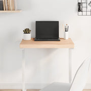 vidaXL Piano Tavolo 60x40x4cm Rettangolare Legno Massello di Faggio
