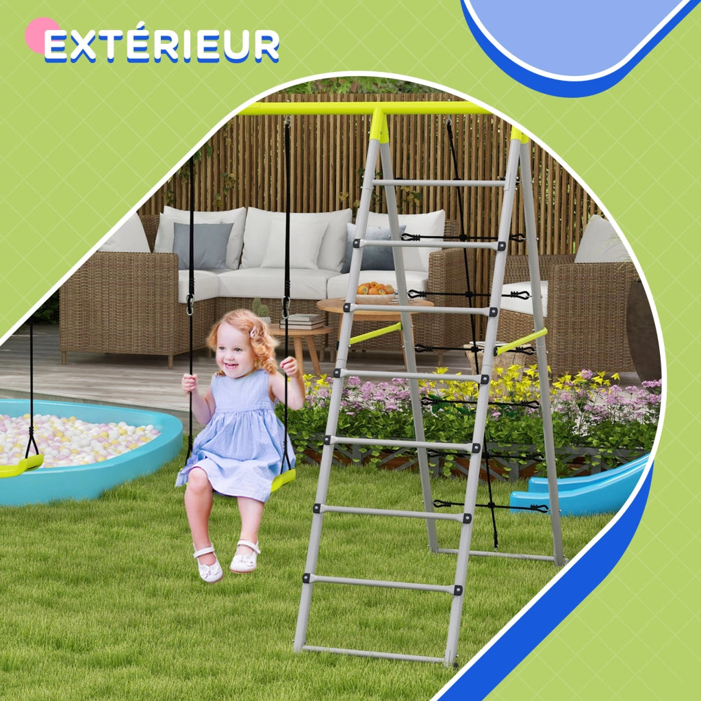 Portico per Altalene Bambini 4 in 1 ¨C zephmum ¨C Verde