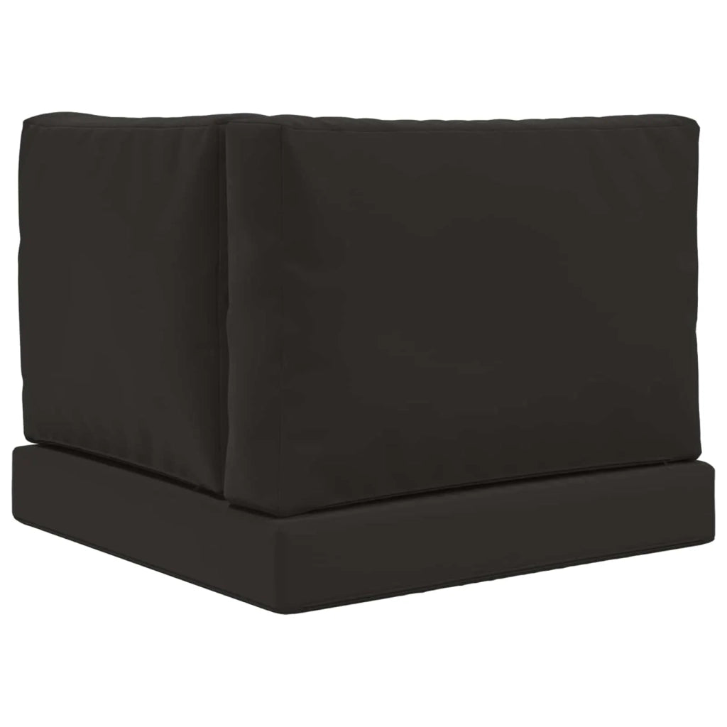 Cuscino per divano da esterno 3 pcs Nero Poliestere