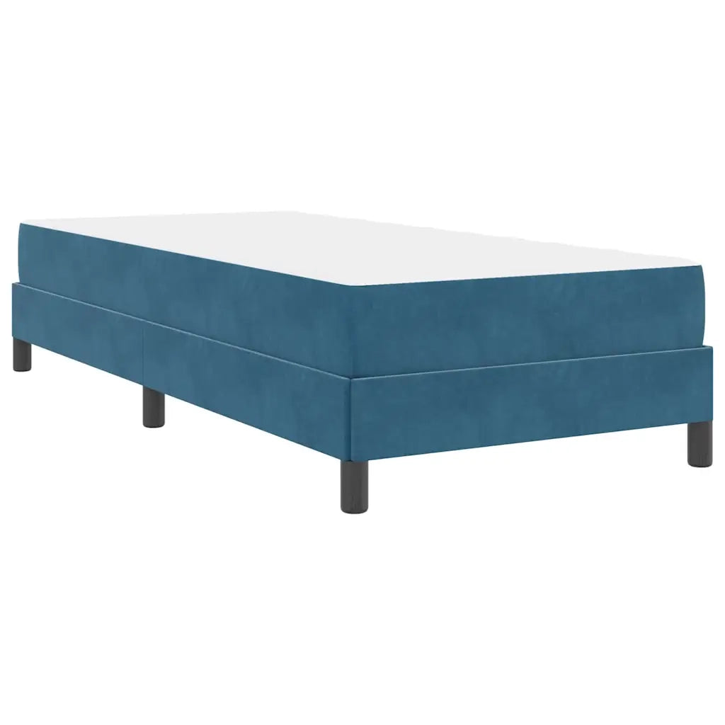 Letto a molle con materasso Blu Scuro 80 x 200 cm Tessuto 3398657