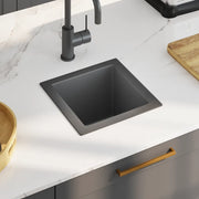 Lavello da Cucina Artigianale Nero in Acciaio Inoxcod mxl 126676