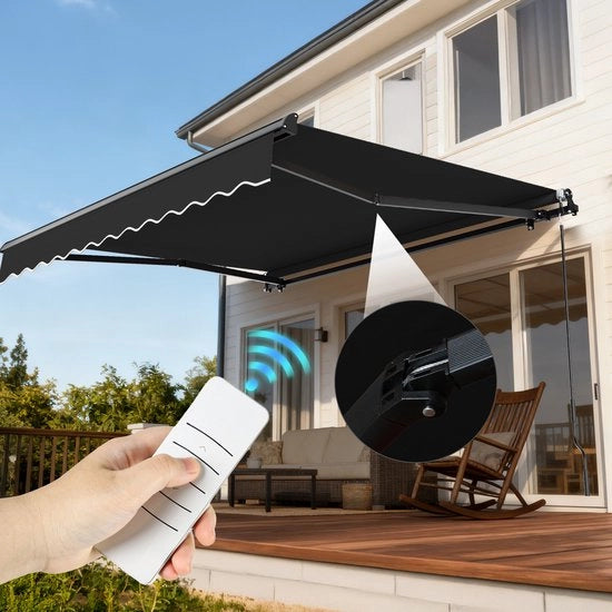 Zoniera elettrica con telecomando 2,5x2 m Cassa antracite