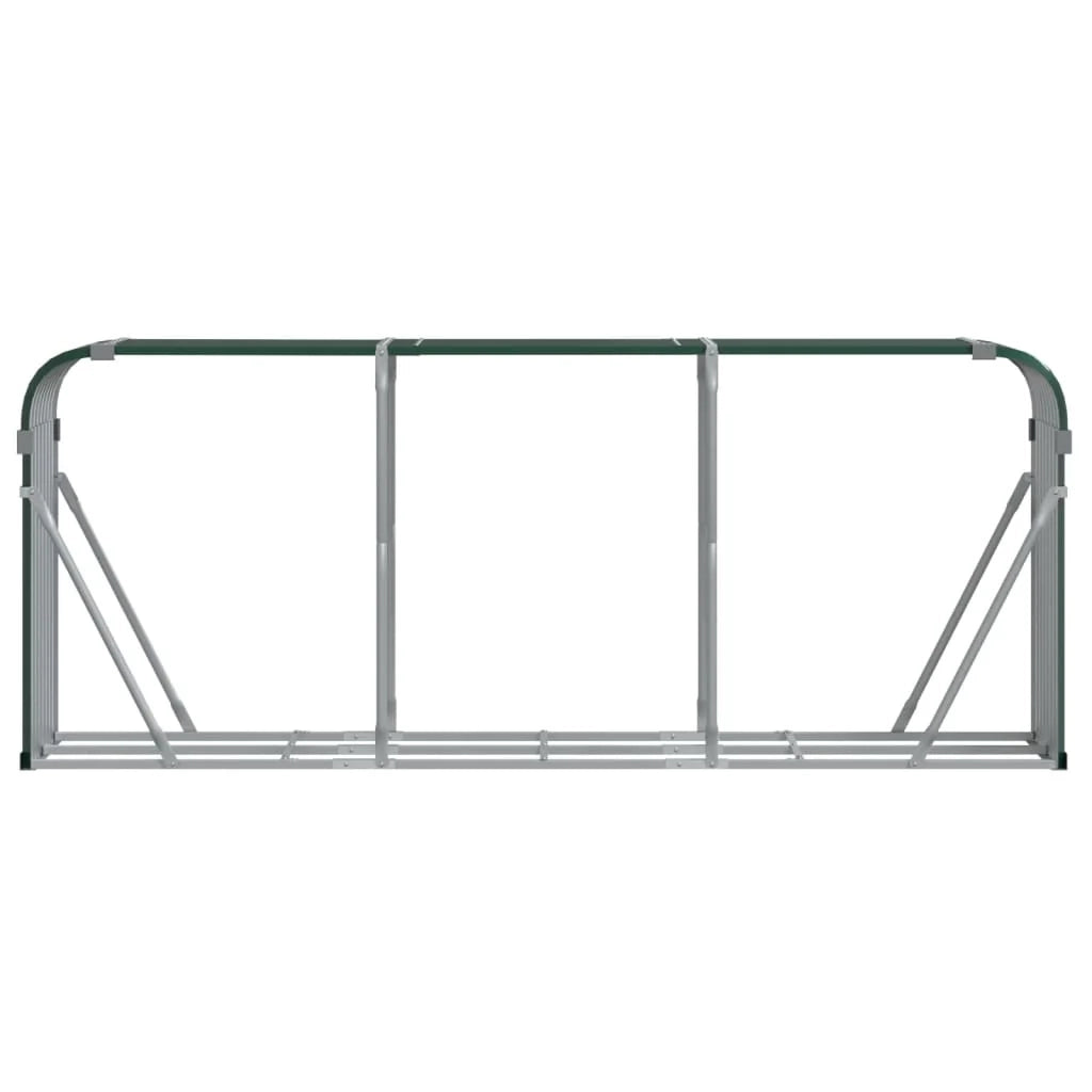 Portalegna 234 x 45 x 100 cm acciaio zincato verde 02_0043768