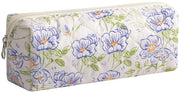 Etui multifunzione con tasca per matite, tasca per pennarelli e tasca per oggetti, la tasca per cartelle è piccola e carina e può essere utilizzata come borsa per giocattoli, borsa per trucco, portafoglio, borsa per chiavi (blu + verde)