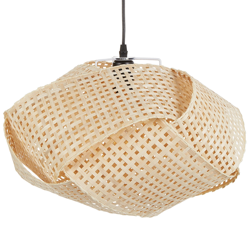 Lampada a sospensione in bambù intrecciato Luce naturale stile contemporaneo
