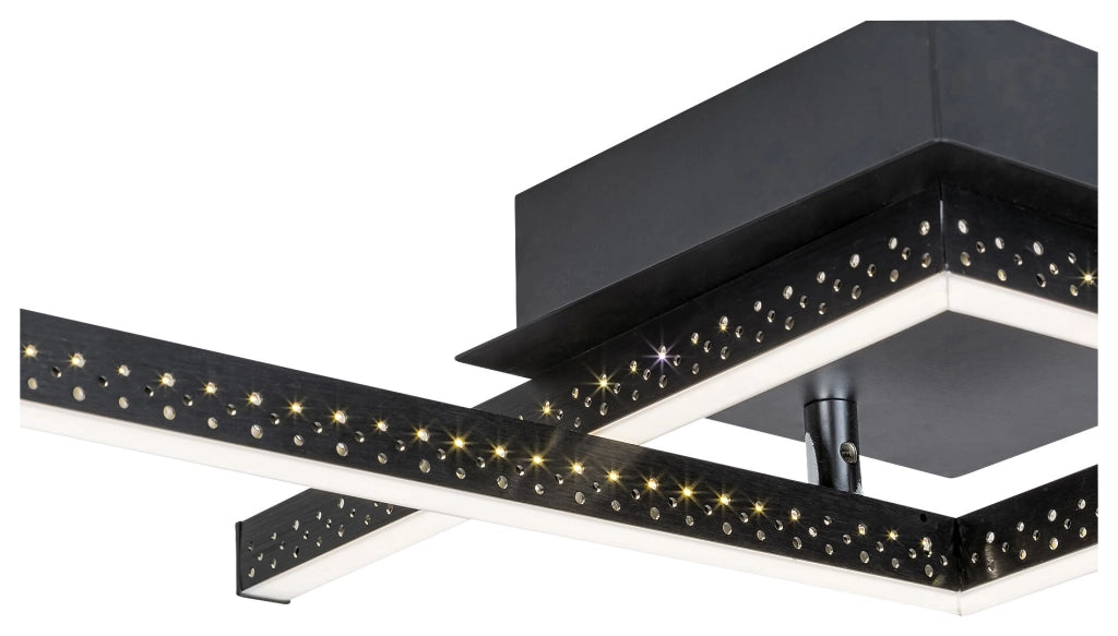 Plafoniera LED Rabalux Casimir 23W nero opaco 4000K