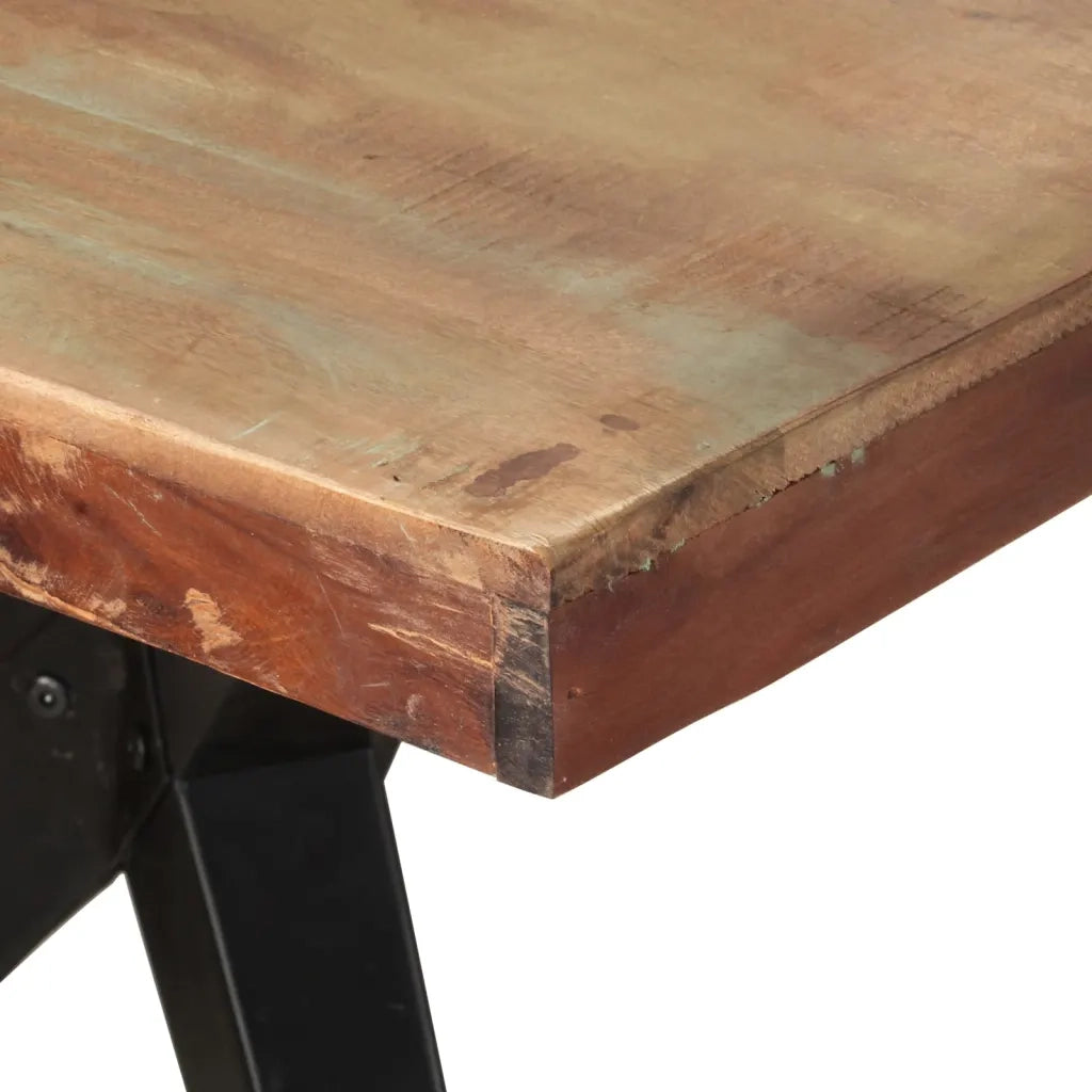 Tavolo da Pranzo 200x90x76 cm in Legno Massello di Recupero 323573