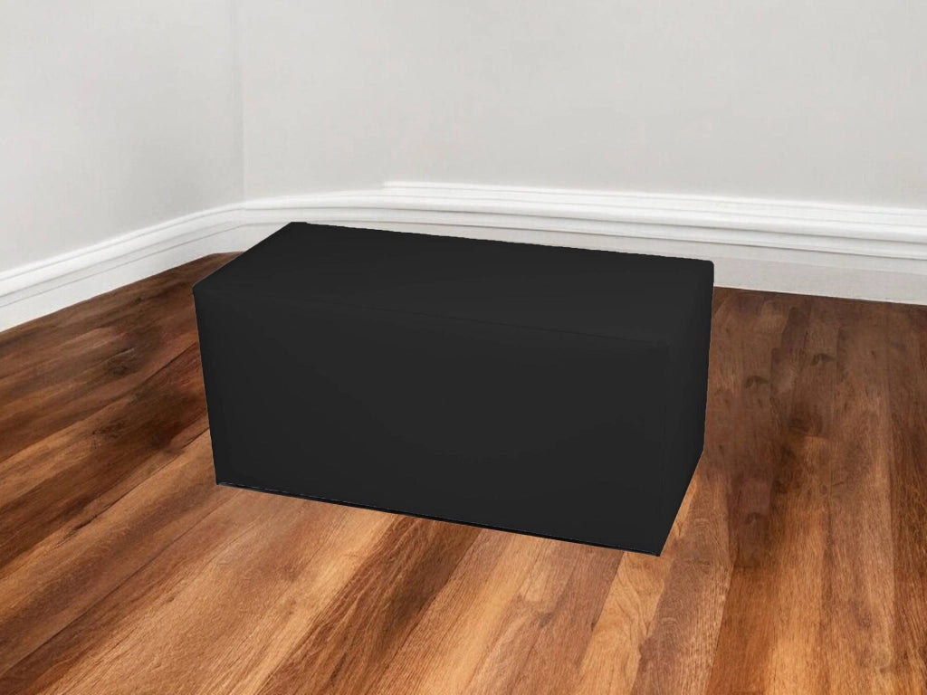 Pouf Bucuresti, Poltrona multiuso, Poltroncina sacco, Pouf poggiapiedi, Made in Italy, 90x40 h42 cm, Nero