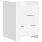 Comodino | Armadio da Notte | Mobiletto da notte Bianco 45x50x65 cm in Legno Multistrato
