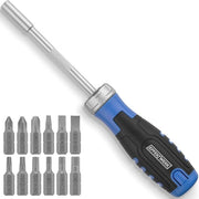 Set di chiavi a ratti 12 in 1 con maniglia ergonomico e bit magnetici