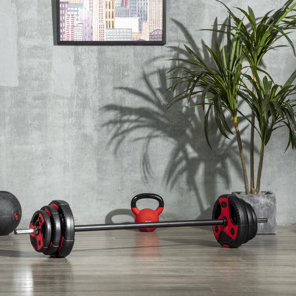 Set manubri 20 kg con 6 dischi ¨C zephmum ¨C nero+rosso