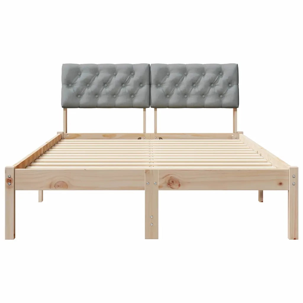 Struttura del Letto Marrone e grigio chiaro 120 x 190 cm 878624