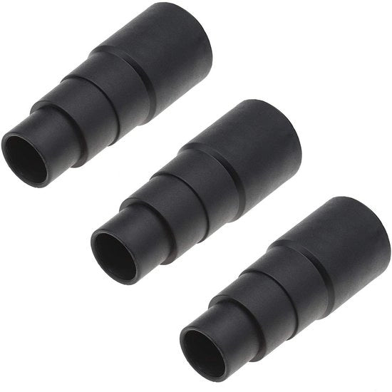 Adattori per aspirapolvere - 3 pezzi - Universali - Nero - Accessorio per aspirapolvere - Adatto per diverse aspirapolvere - Colore nero