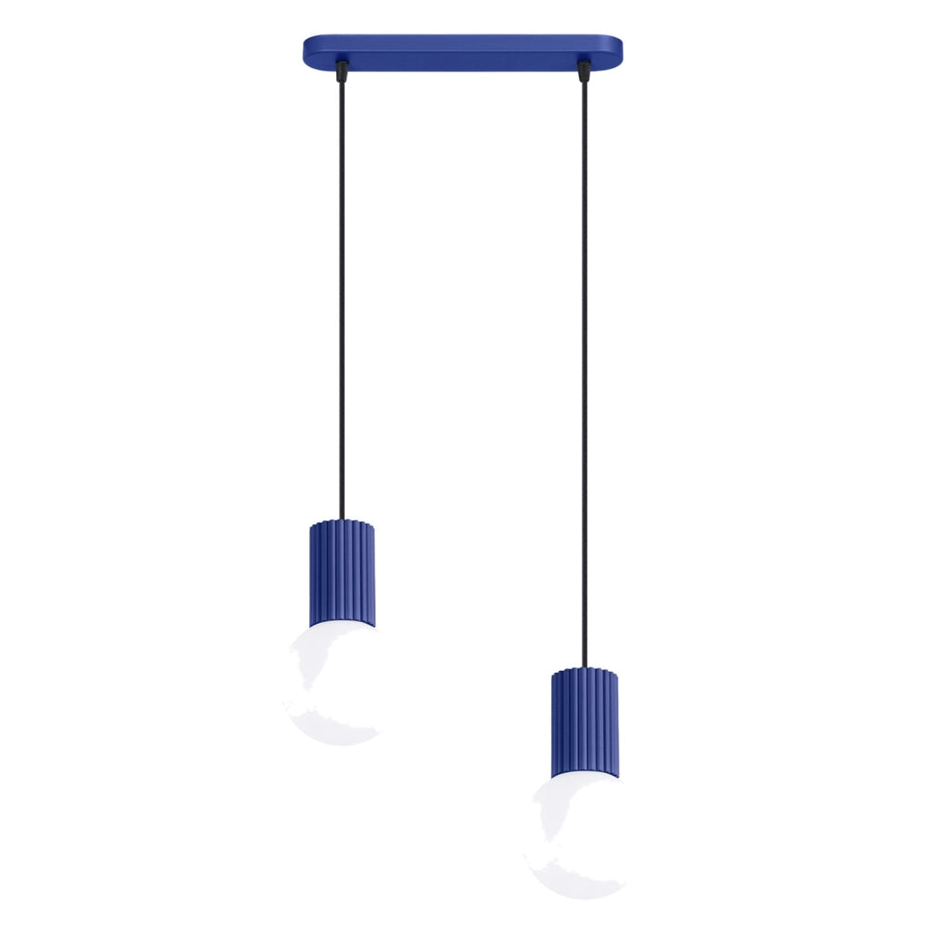 Lampada a sospensione HALO 2L oltremare