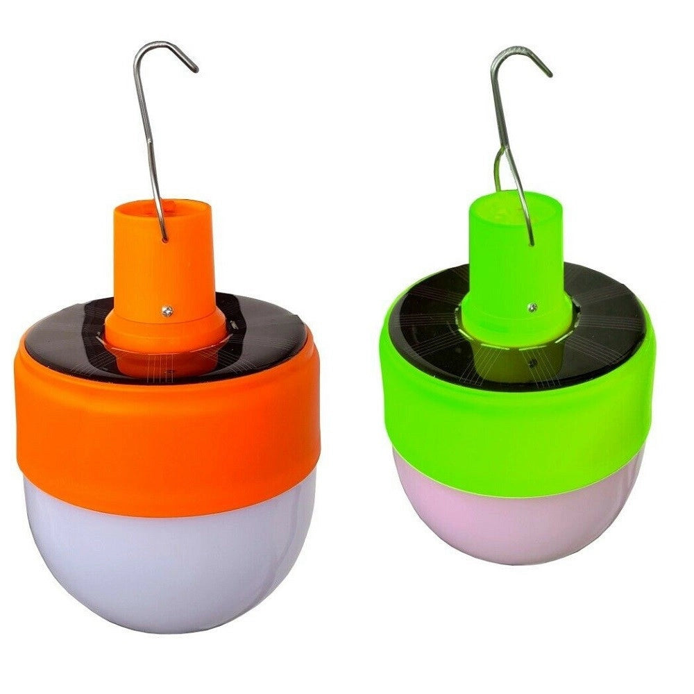 Trade Shop - Lampadina Lampada Luce Led Lampada Emergenza Campeggio Con Pannello Solare -