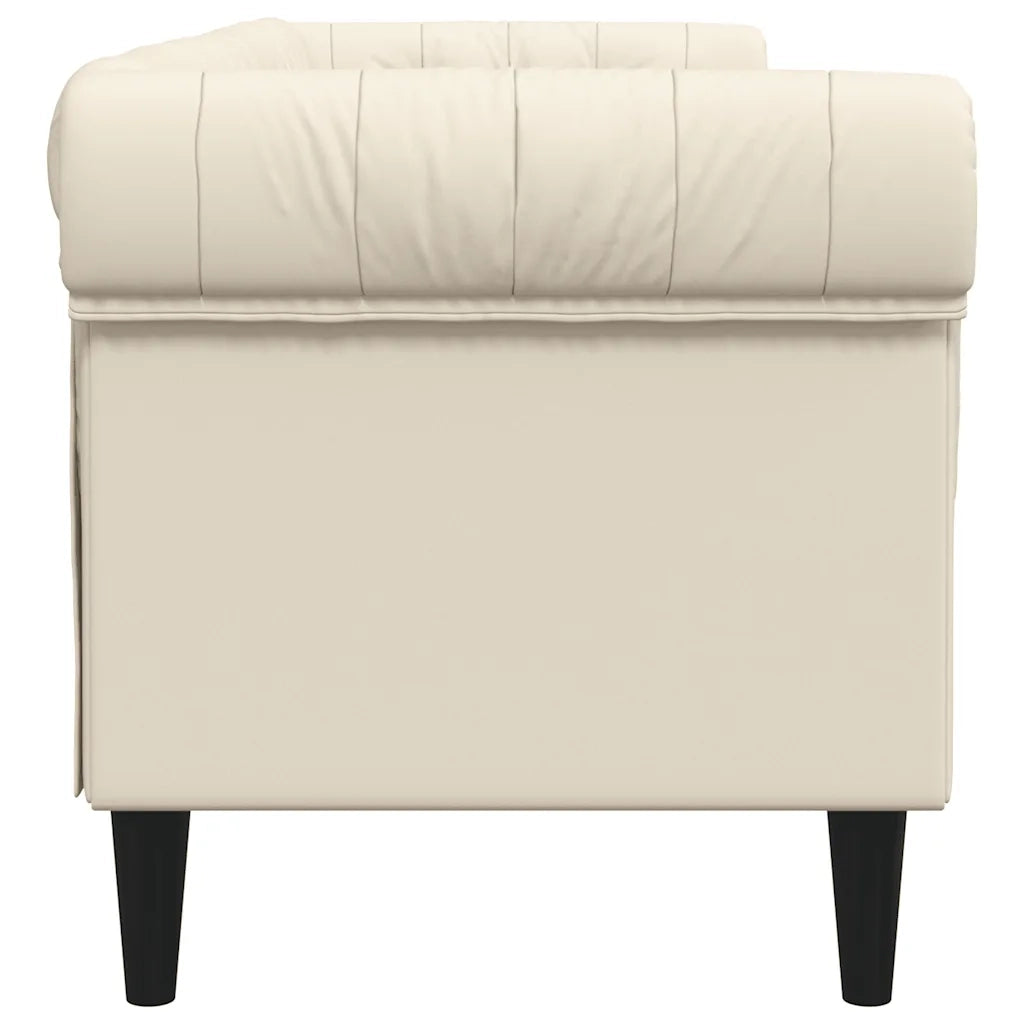 Divano Chesterfield a 3 Posti-Sofa 3 Posti-Divanetto in Lino
