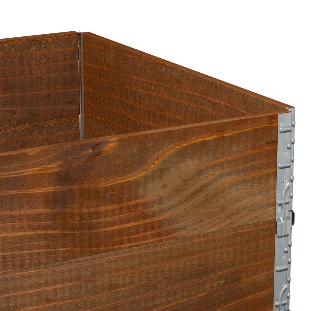 Paretali per Pallet 2 pz Marroni 120x80cm Legno Massello di Pino CFW5545218