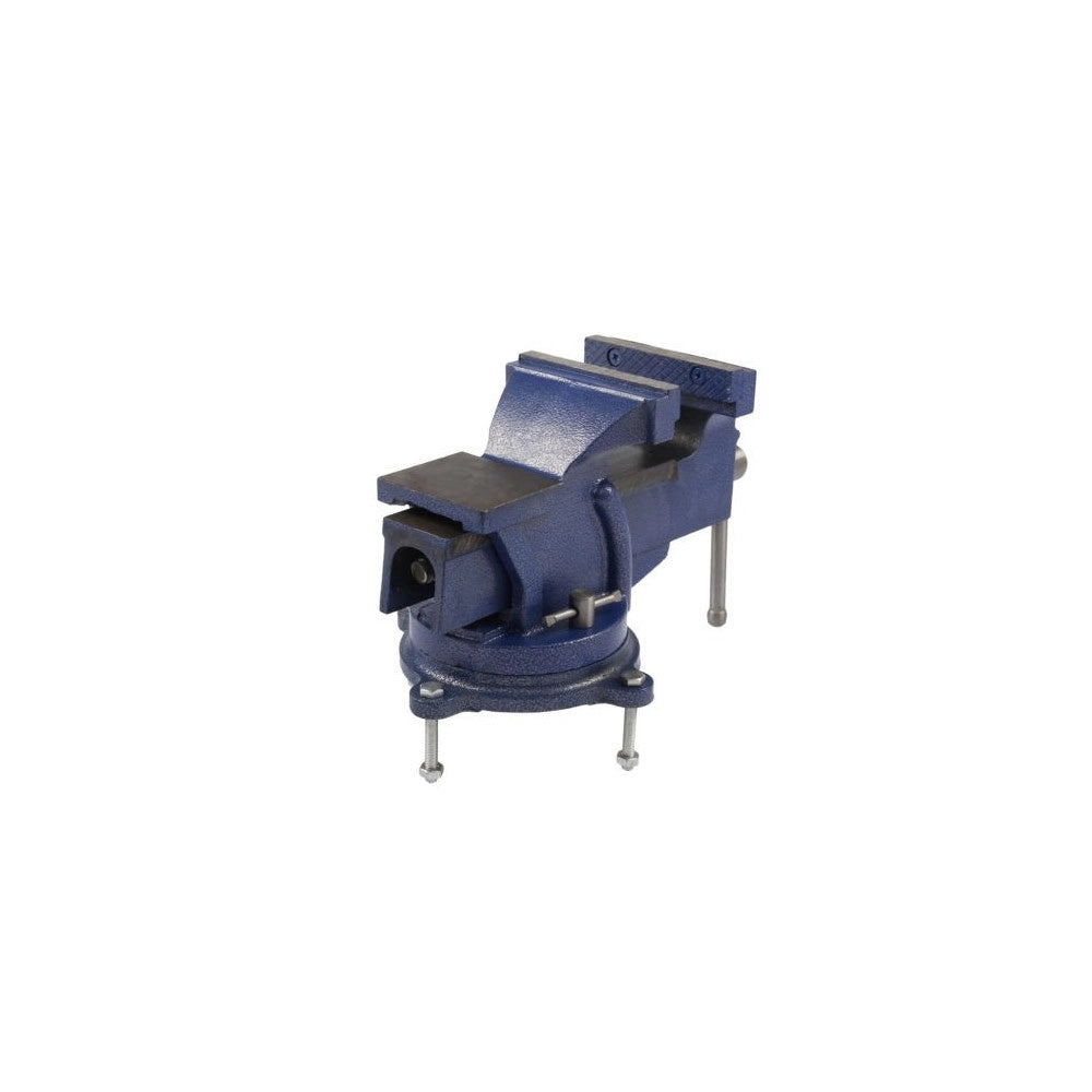Trade Shop - Morsa Da Banco Girevole 100 Mm Incudine Professionale In Ghisa E Acciaio -