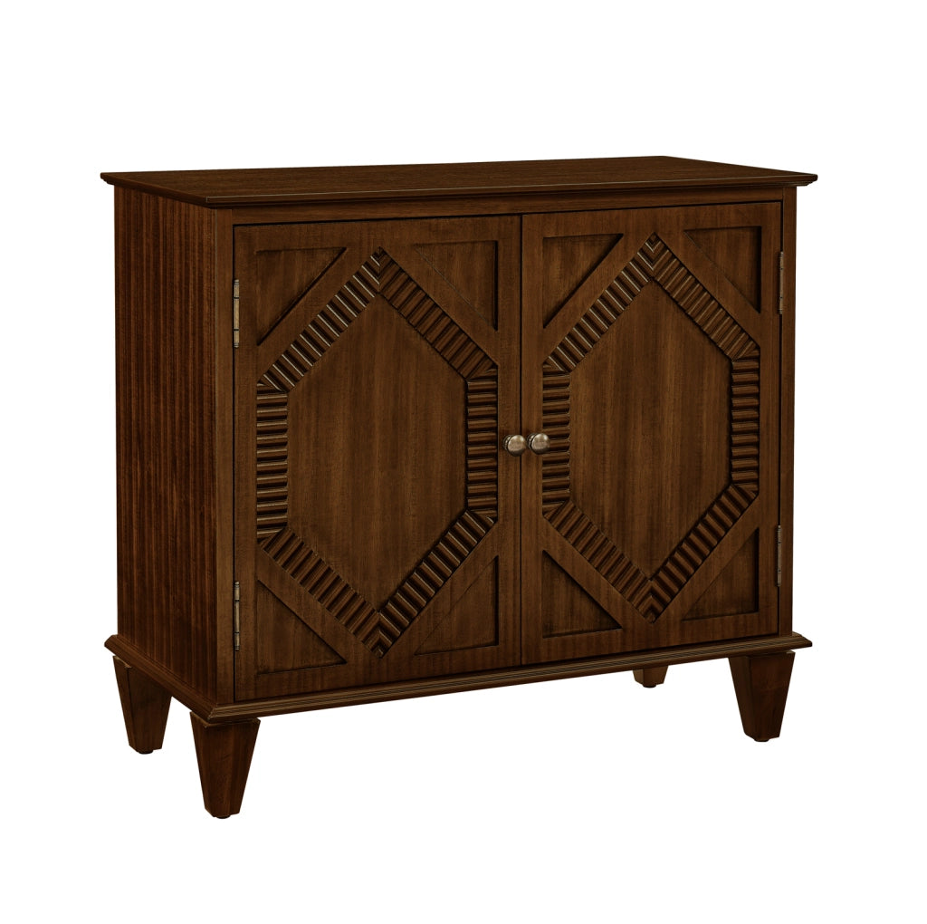 SIDEBOARD Retro 96,52x47,96x21,29 cm Noce in Legno Massello e MDF