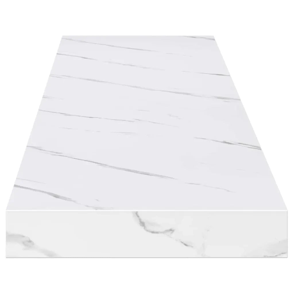 Scaffale da parete 4 pcs Marmo Bianco 120 x 23,5 x 4 cm 42019979
