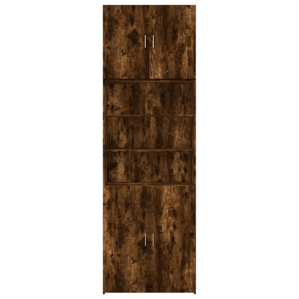 Credenza | Madia | Buffet da pranzo | Armadio da pranzo Rovere Fumo 80x42,5x249 cm in Legno Multistrato