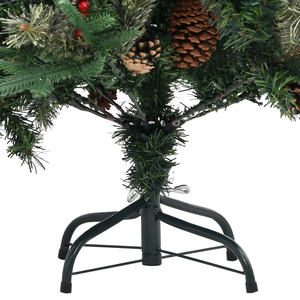 Albero di Natale con Pigne Verde 150 cm in PVC e PE 340526