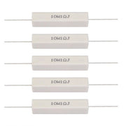 Kit di resistenza cementabile - 10 pezzi 10W - Alta qualità - 1 ohm - Ideale per altoparlanti - Duraturo - Materiale ceramico