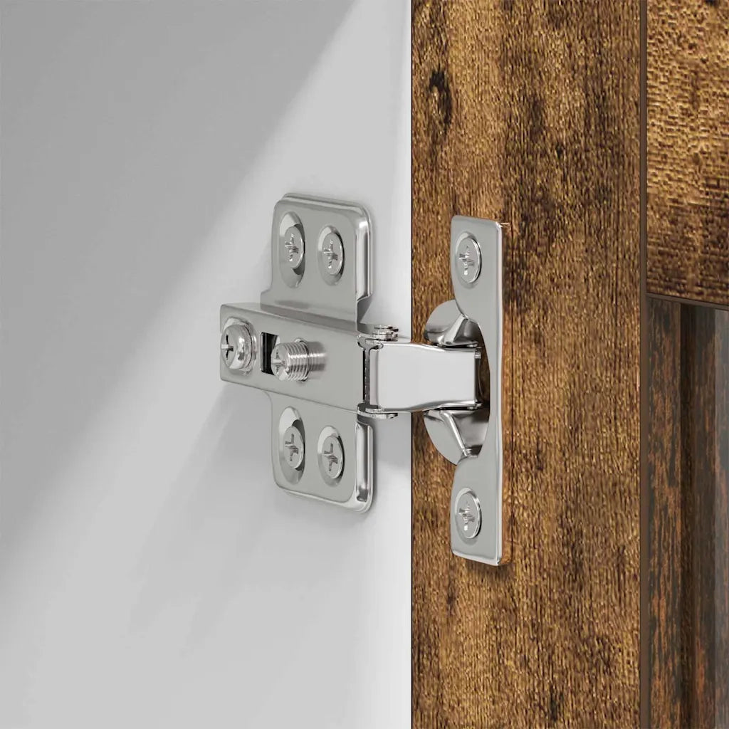 Armadio pensile con porta 2 pcs Rovere fumé 60 x 31 x 40 cm 884219