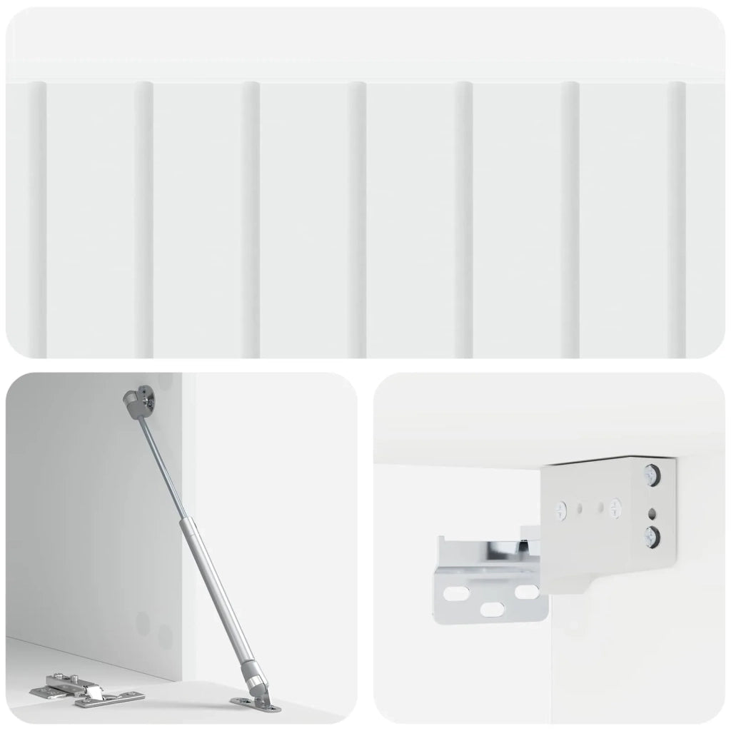 Mobile Porta TV da Muro Bianco 98 x 41 x 30 cm 898355