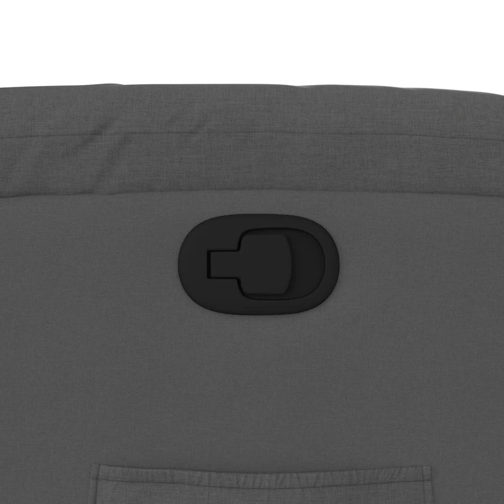 Poltrona | Sedia Relax Reclinabile in Tessuto Grigio Scuro