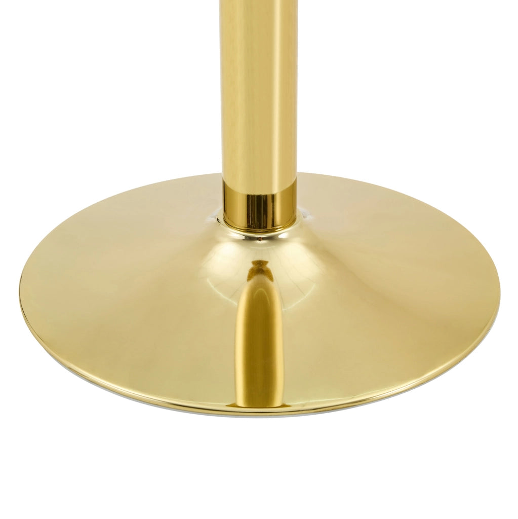Tavolino rotondo 70 cm in vetro temperato e metallo; resistente ai graffi e facile da pulire; oro