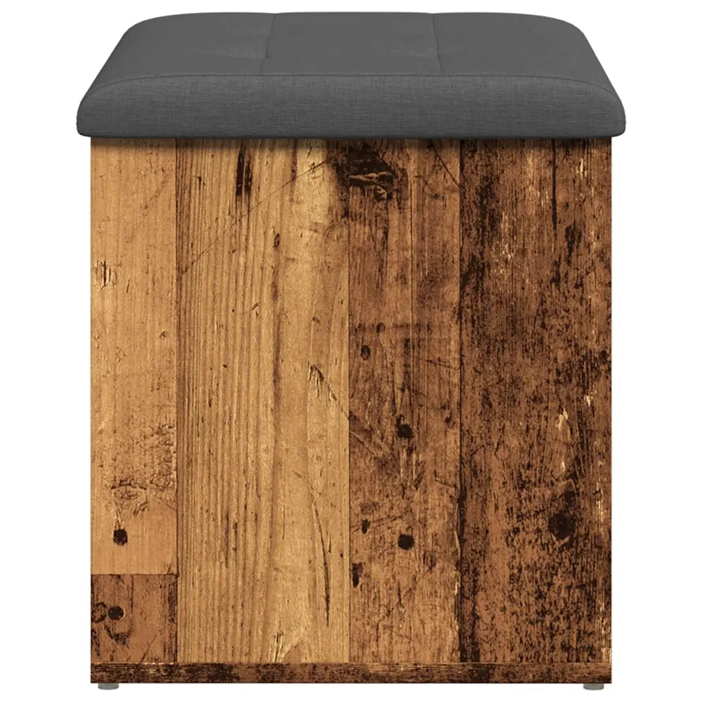 Panca Portaoggetti Legno Antico 62x42x45 cm Legno Multistrato