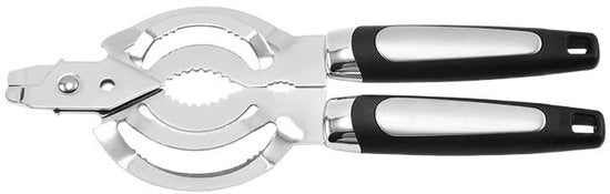 Accessori da cucina multifunzionali - Flessenopeners, pentole, bottiglie - Accessori da cucina in acciaio inossidabile - Flessenopener di alta qualità - Nero e bianco