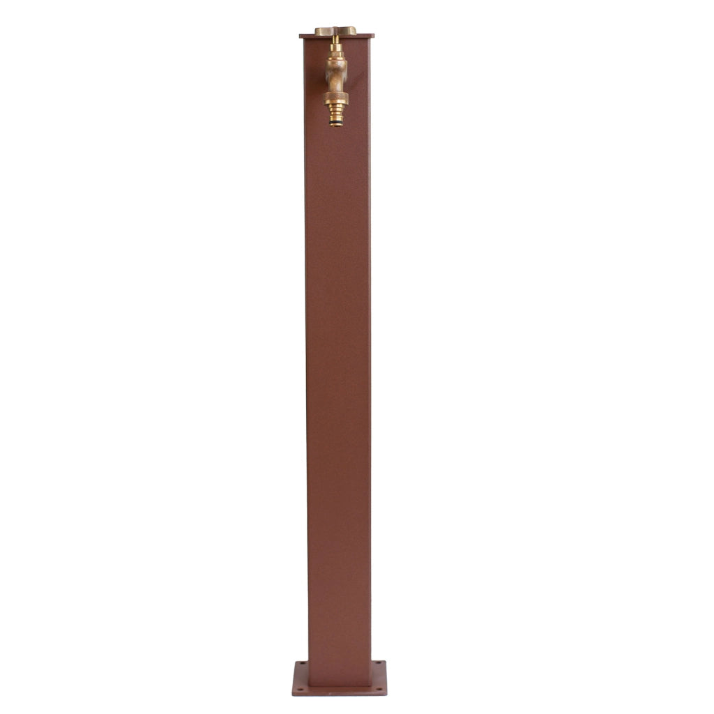 Fontana da Giardino 20x12x85 cm in Alluminio e Acciaio Wick Ruggine