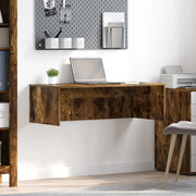 Scrivania a parete Rovere fumé 100 x 45 x 30 cm 891404