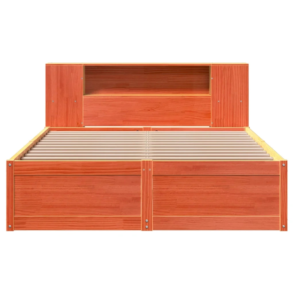 Giroletto senza Materasso Marrone Cera 150x200 cm Legno di Pino