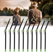 Set di protezioni per funi 10 pezzi - Anticollisione/Antitorto - Accessori da pesca - Materiale plastico/Metallo - 20 cm - Nero
