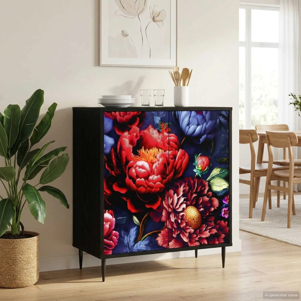 Credenza KIEL Rovere Nero 69 x 33 x 76 cm Legno ingegnerizzato 8006943
