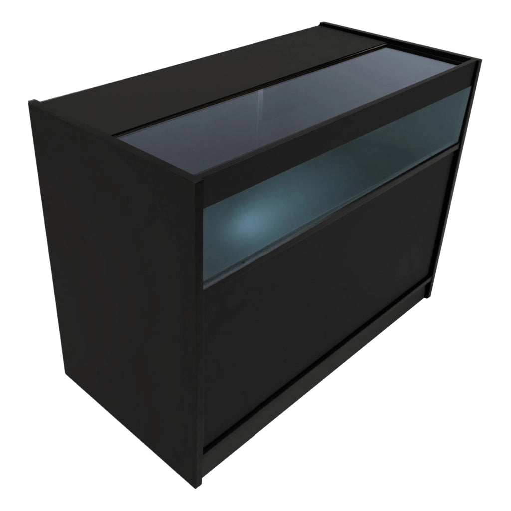Set Banconi Nero Europa LED B1200 C1200 LM60 TB60 con Serrature e Vetrina