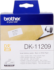 Brother DK-11209 nastro per etichettatrice Nero su bianco