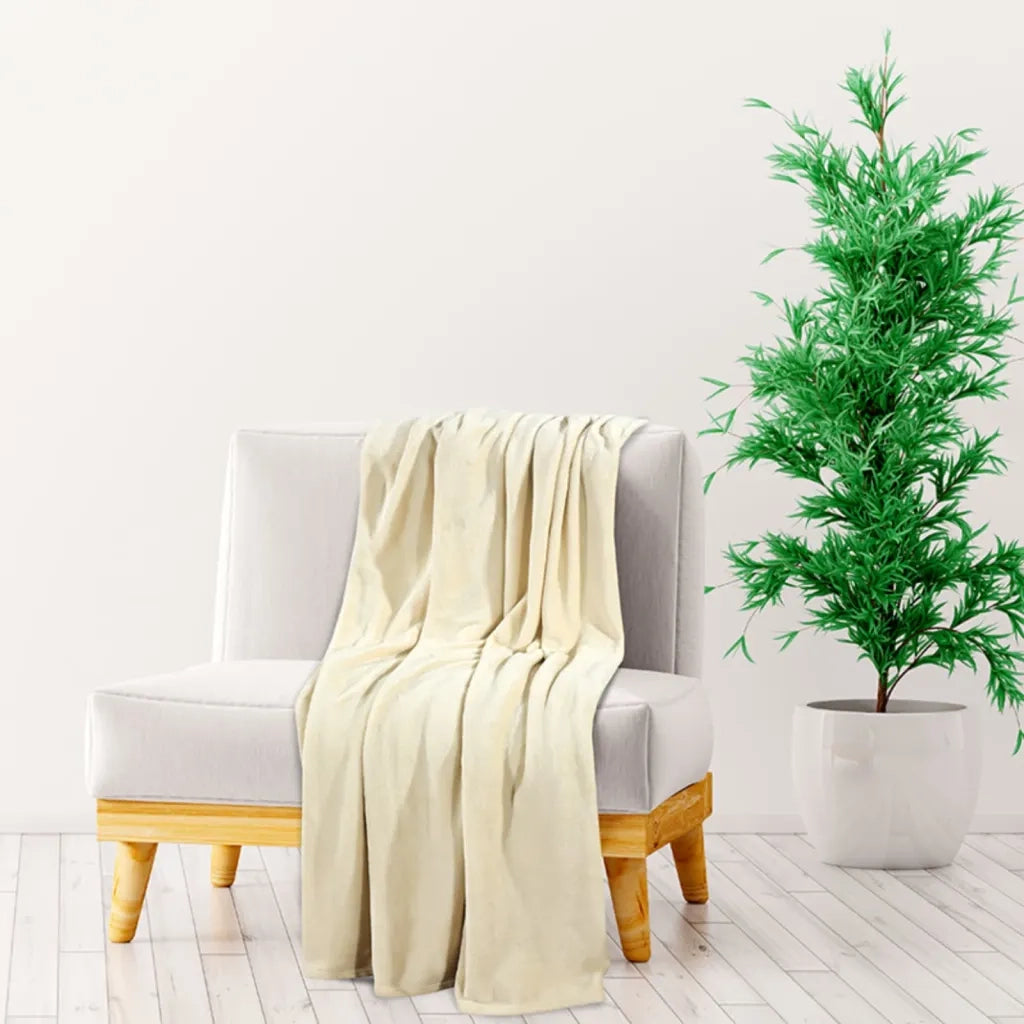 Coperta Crema 130x170 cm in Poliestere 136269