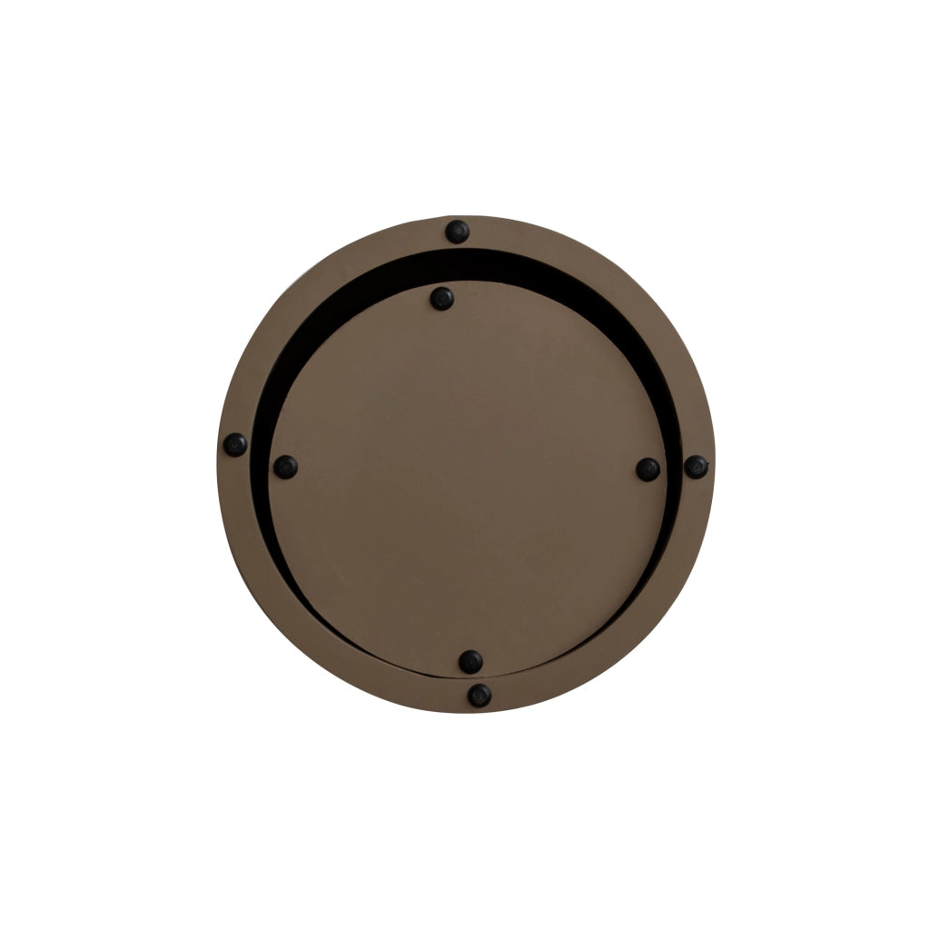 Tavolino da caffè impilabile in set da 2, design rotondo naturale