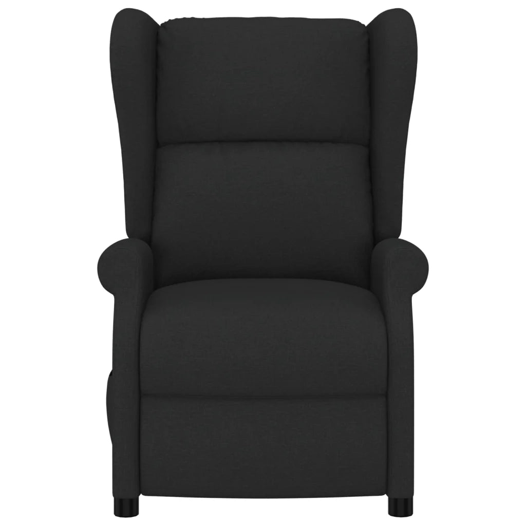 Poltrona Massaggiante Reclinabile Nera in Tessuto cod mxl 18505