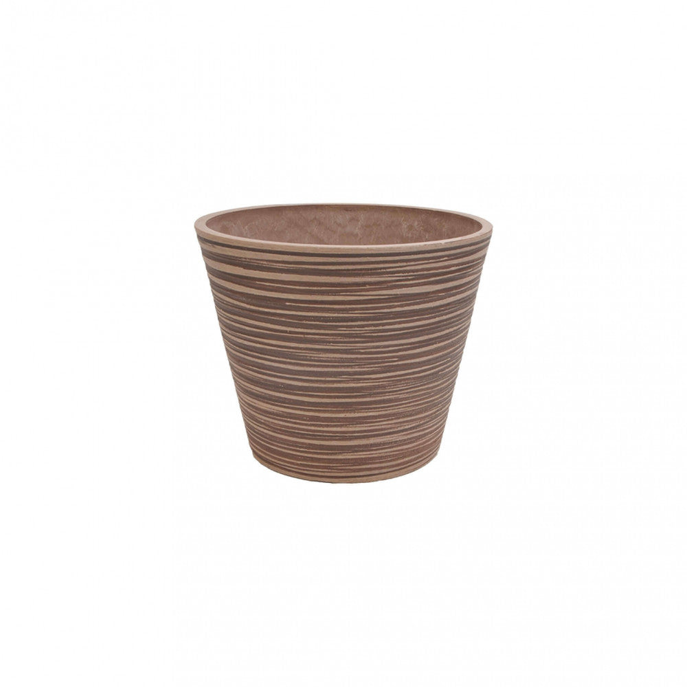 Vaso Piccolo Camelia Ø31x25,4 cm in Fibra sintetica Taupe