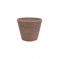 Vaso Piccolo Camelia Ø31x25,4 cm in Fibra sintetica Taupe